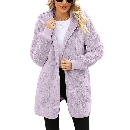 Talia – Checked Fleece Jacket
