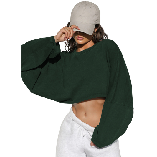 Skye™ | Women Casual Cropped Pullover Sweatshirt