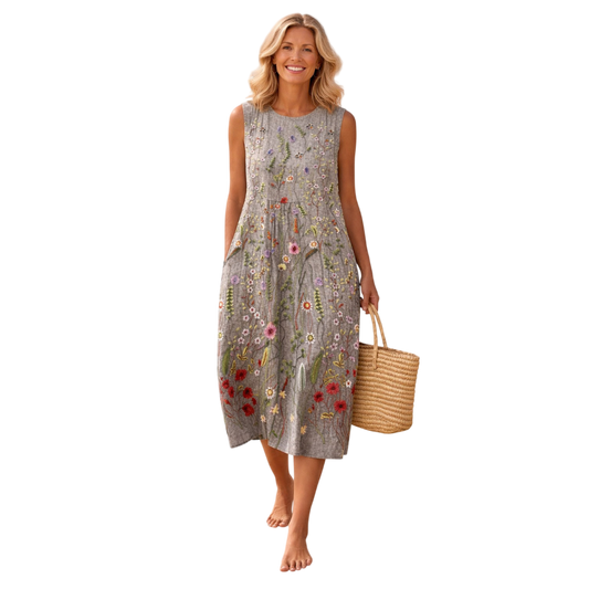 Cara | Wildflower Midi Dress