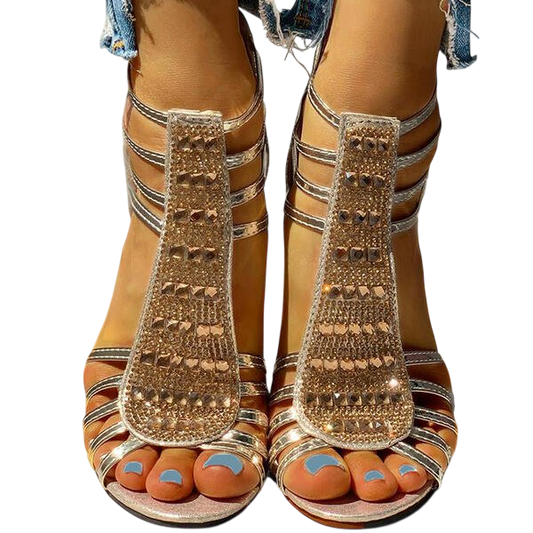 Blaze – Radiant Crystal Strap Heels