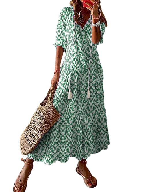 Fallon - Boho Tummy Coverage Dress