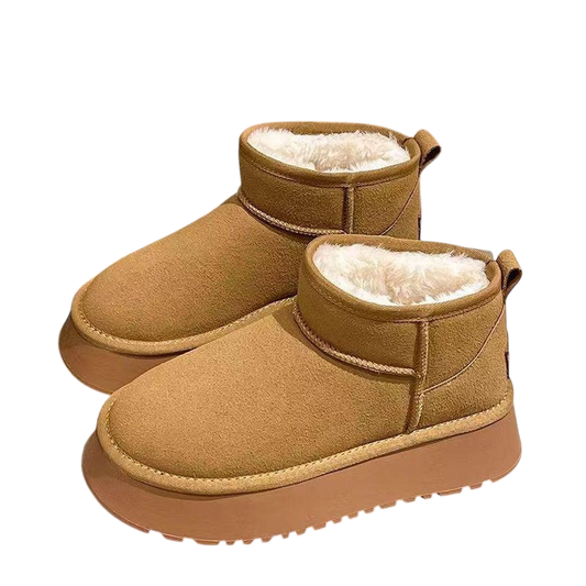 Fluffy Platform Boots