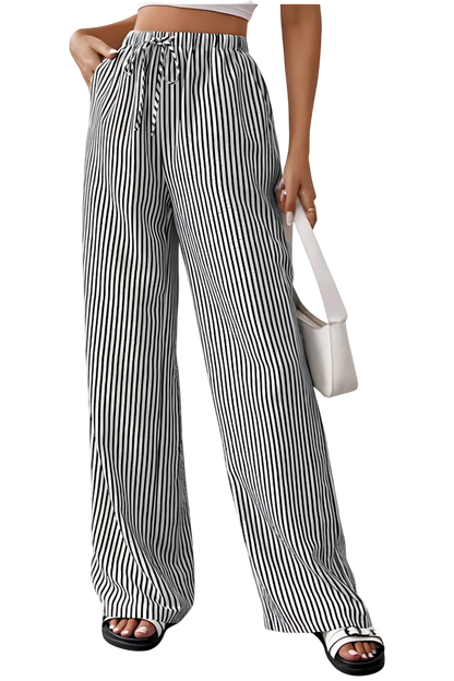 Sabrina | Striped Lightweight Straight Pants