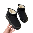 Bottes compensées duveteuses