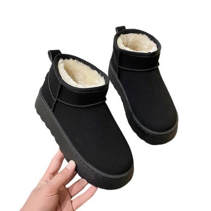 Bottes compensées duveteuses