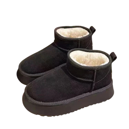 Bottes compensées duveteuses