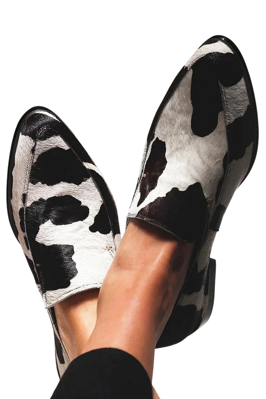 Dakota – Cow Print Loafers