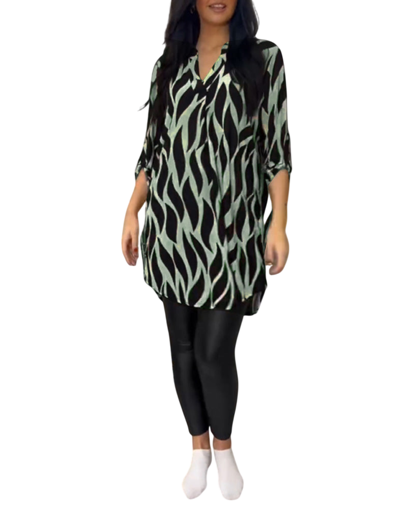 ALEXANDRA™ | Haut ample imprimé femme
