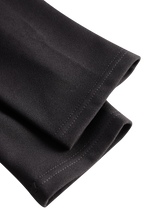 Camille™ | Robe fourreau noire ceinturée