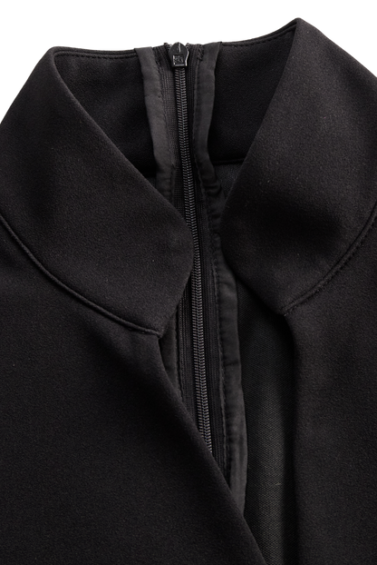 Camille | Black Belted Sheath Dress