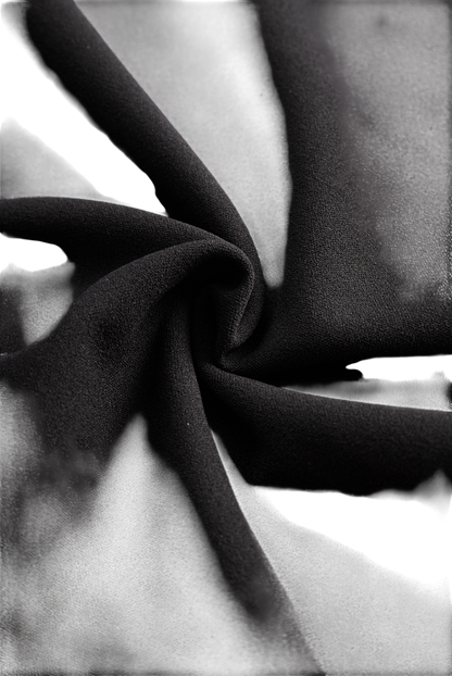 Camille | Black Belted Sheath Dress
