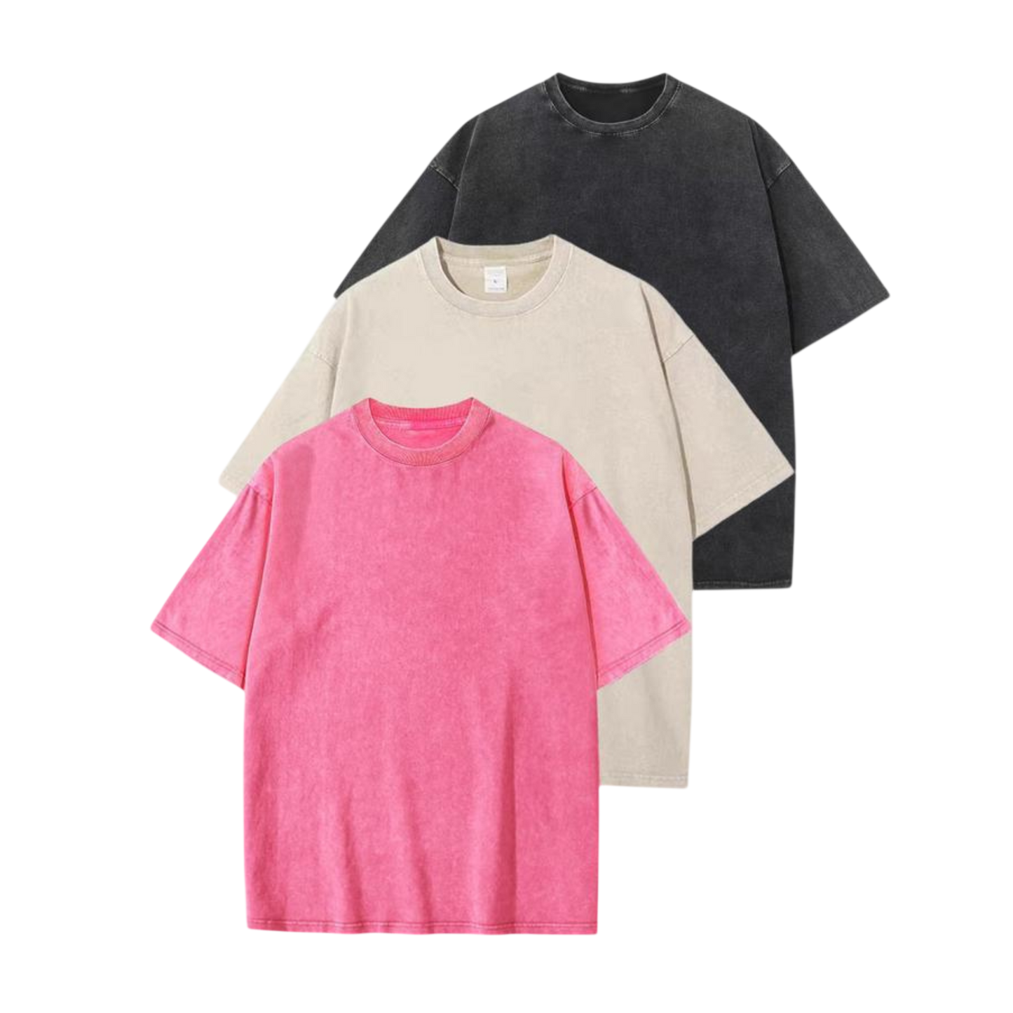 Afina™ | Women Casual Oversized Wash Crew Neck Unisex Shirt