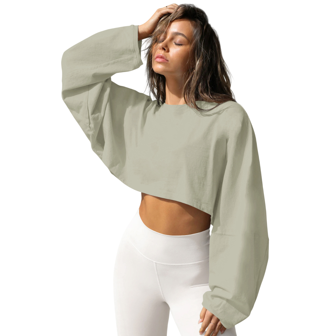 Skye™ | Women Casual Cropped Pullover Sweatshirt