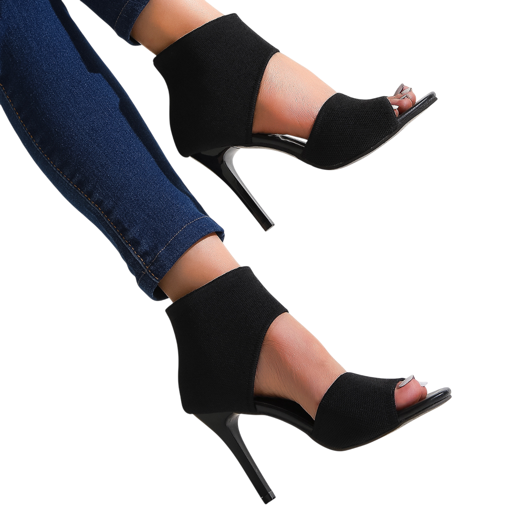 Savannah – Sandales à talons hauts en maille extensible