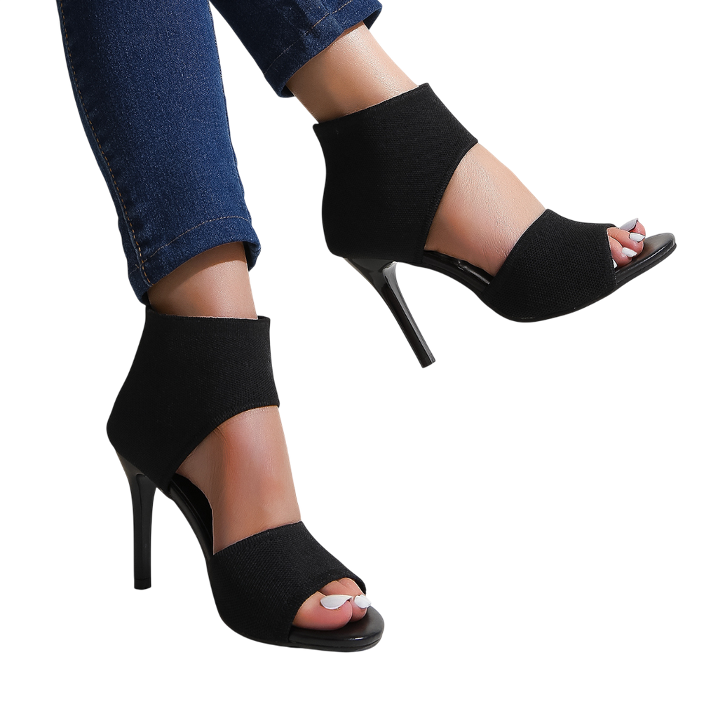 Savannah – Sandales à talons hauts en maille extensible