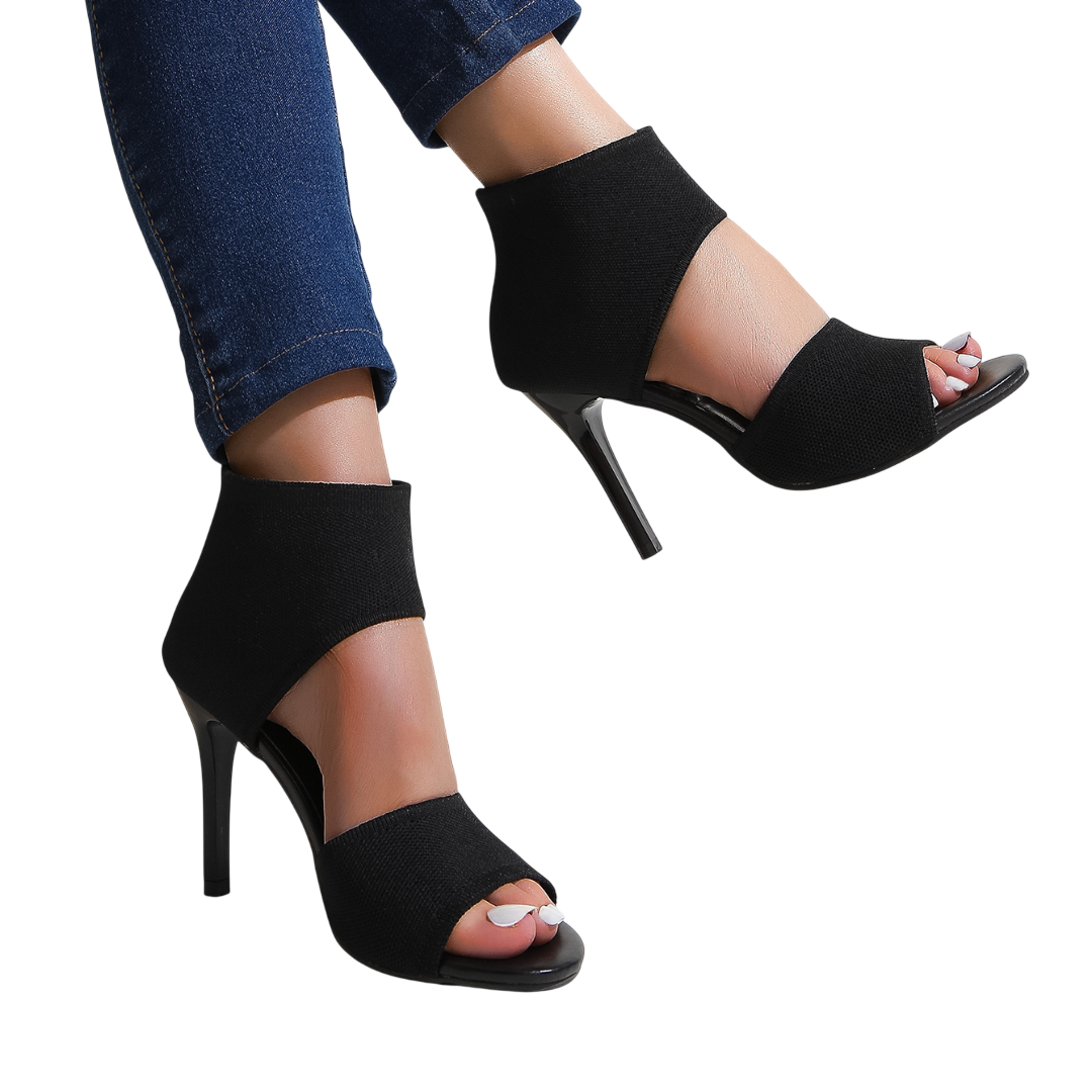 Savannah – Sandales à talons hauts en maille extensible