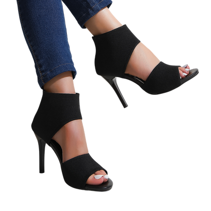 Savannah – Stretch Knit High Heel Sandals