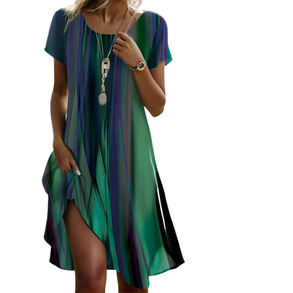 Charlie - Casual Boho Gradient Dress