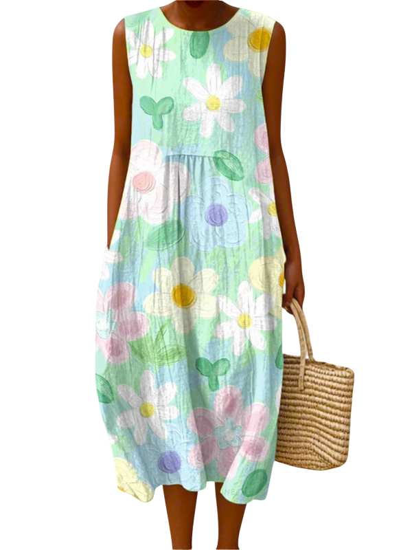 Robe Midi Erin | Pastel Blossom