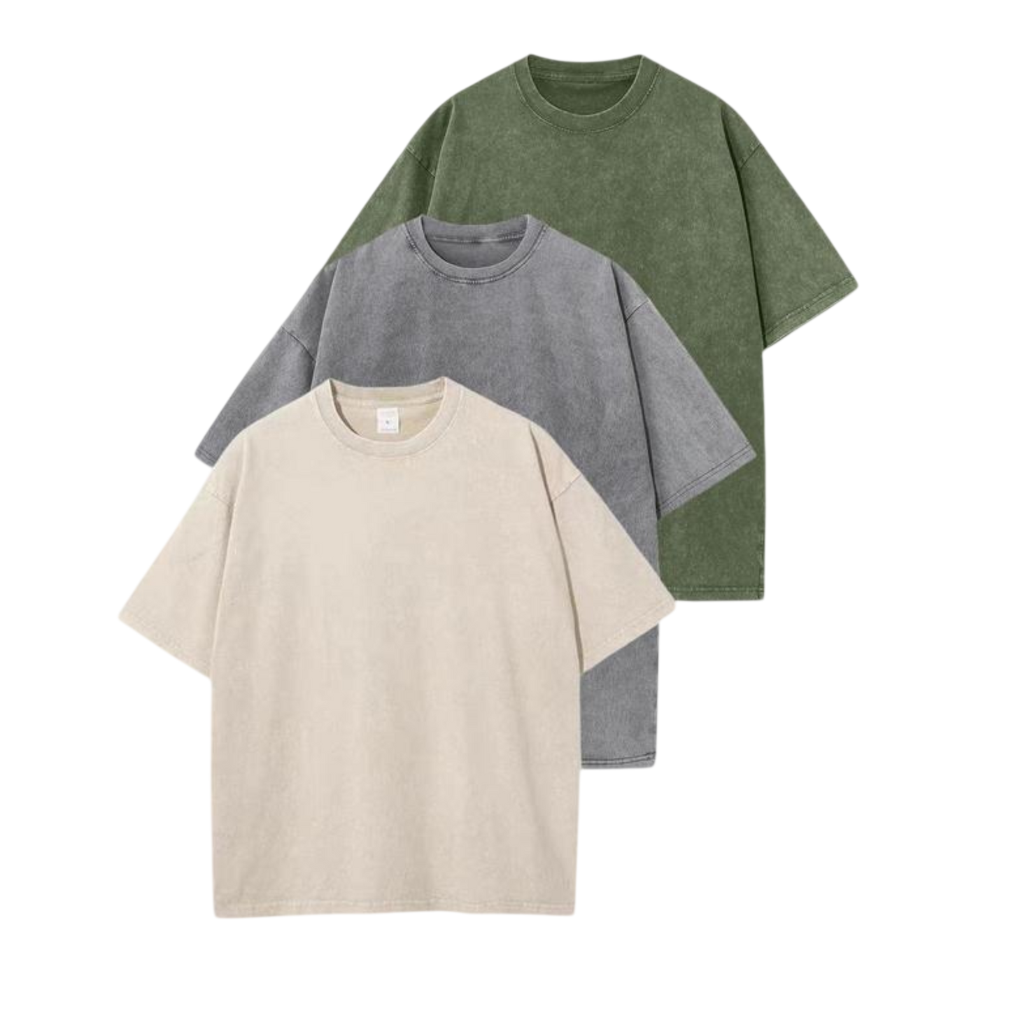 Afina™ | Women Casual Oversized Wash Crew Neck Unisex Shirt