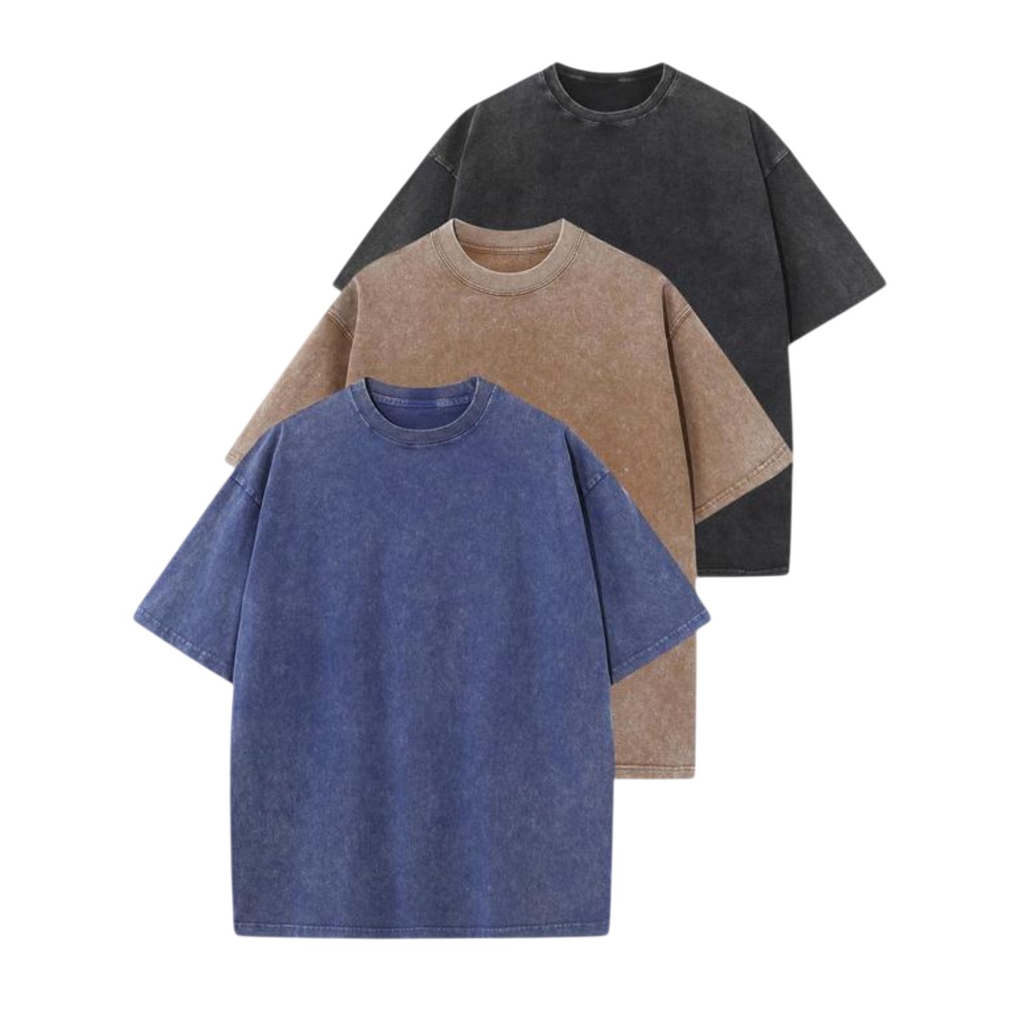 Afina™ | Women Casual Oversized Wash Crew Neck Unisex Shirt