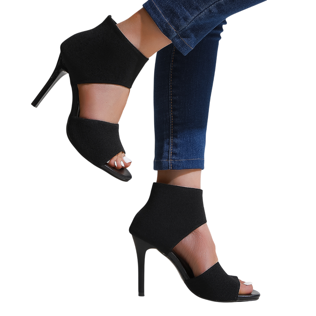 Savannah – Sandales à talons hauts en maille extensible