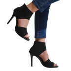 Savannah – Sandales à talons hauts en maille extensible