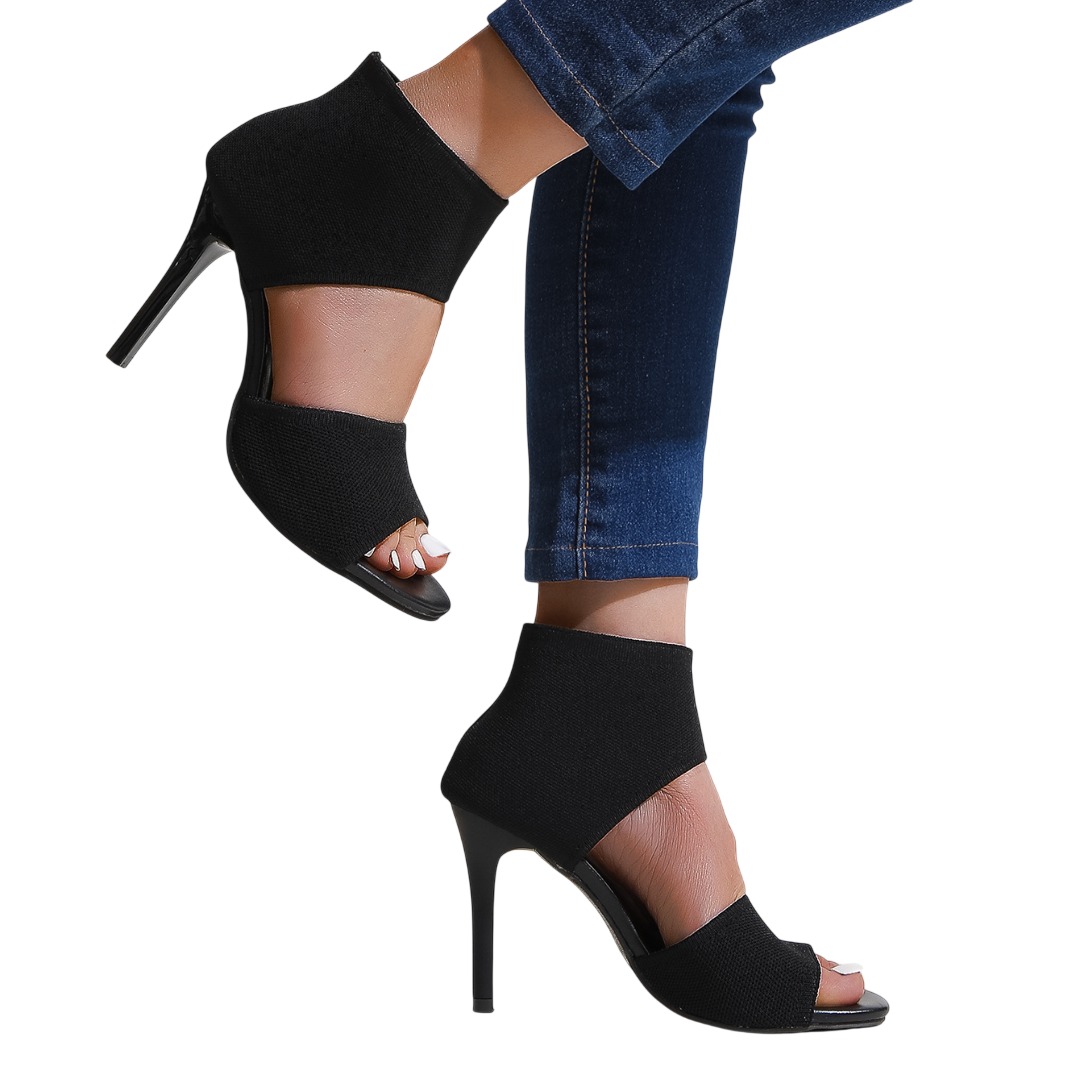 Savannah – Sandales à talons hauts en maille extensible