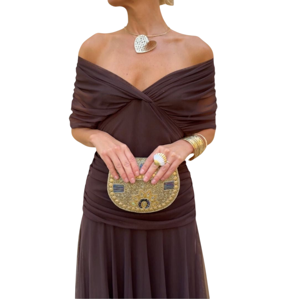 Evelyn – Robe élégante à encolure en V