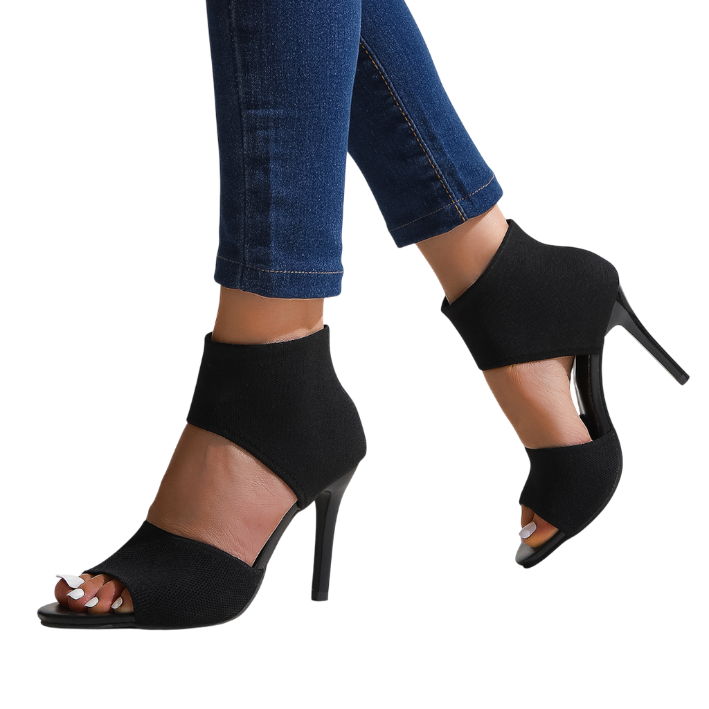 Savannah – Sandales à talons hauts en maille extensible