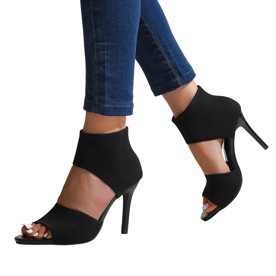 Savannah – Sandales à talons hauts en maille extensible