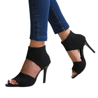Savannah – Stretch Knit High Heel Sandals
