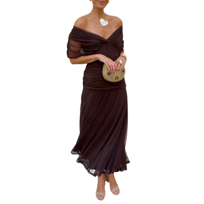 Evelyn – Elegant Dress With V-Neckline