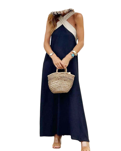 Keira - Breathable Comfortable Crossed Maxi Dress