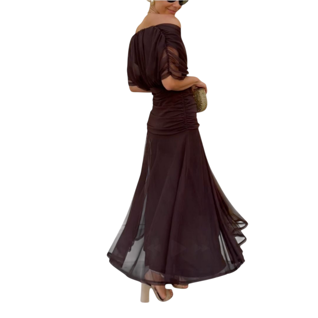 Evelyn – Robe élégante à encolure en V