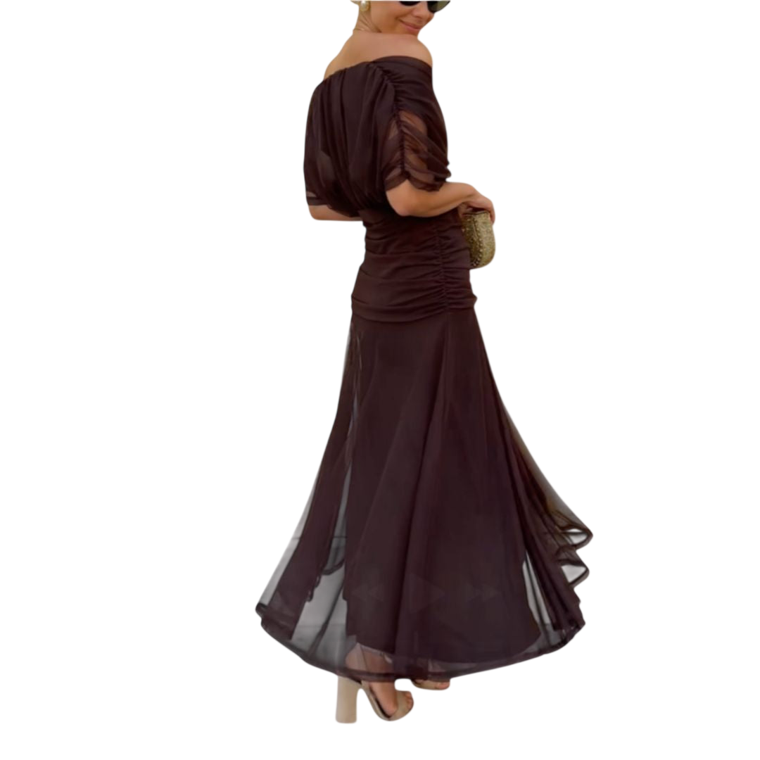 Evelyn – Robe élégante à encolure en V