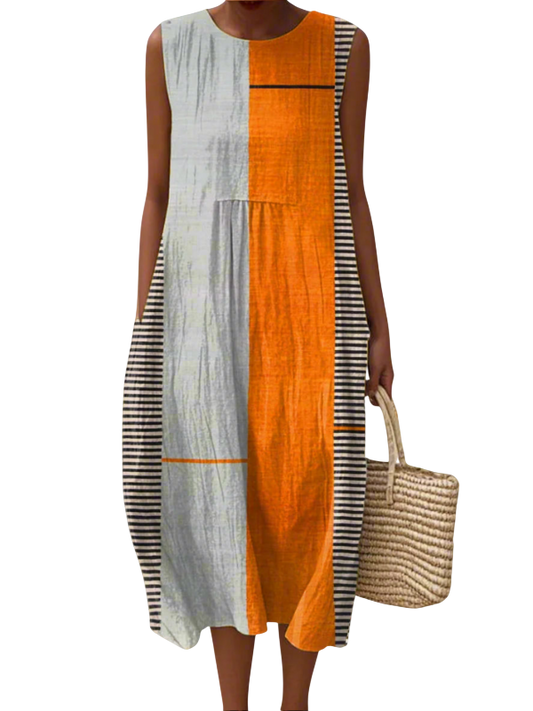 May | Colourblock Midi Dress