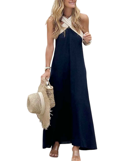 Keira - Breathable Comfortable Crossed Maxi Dress