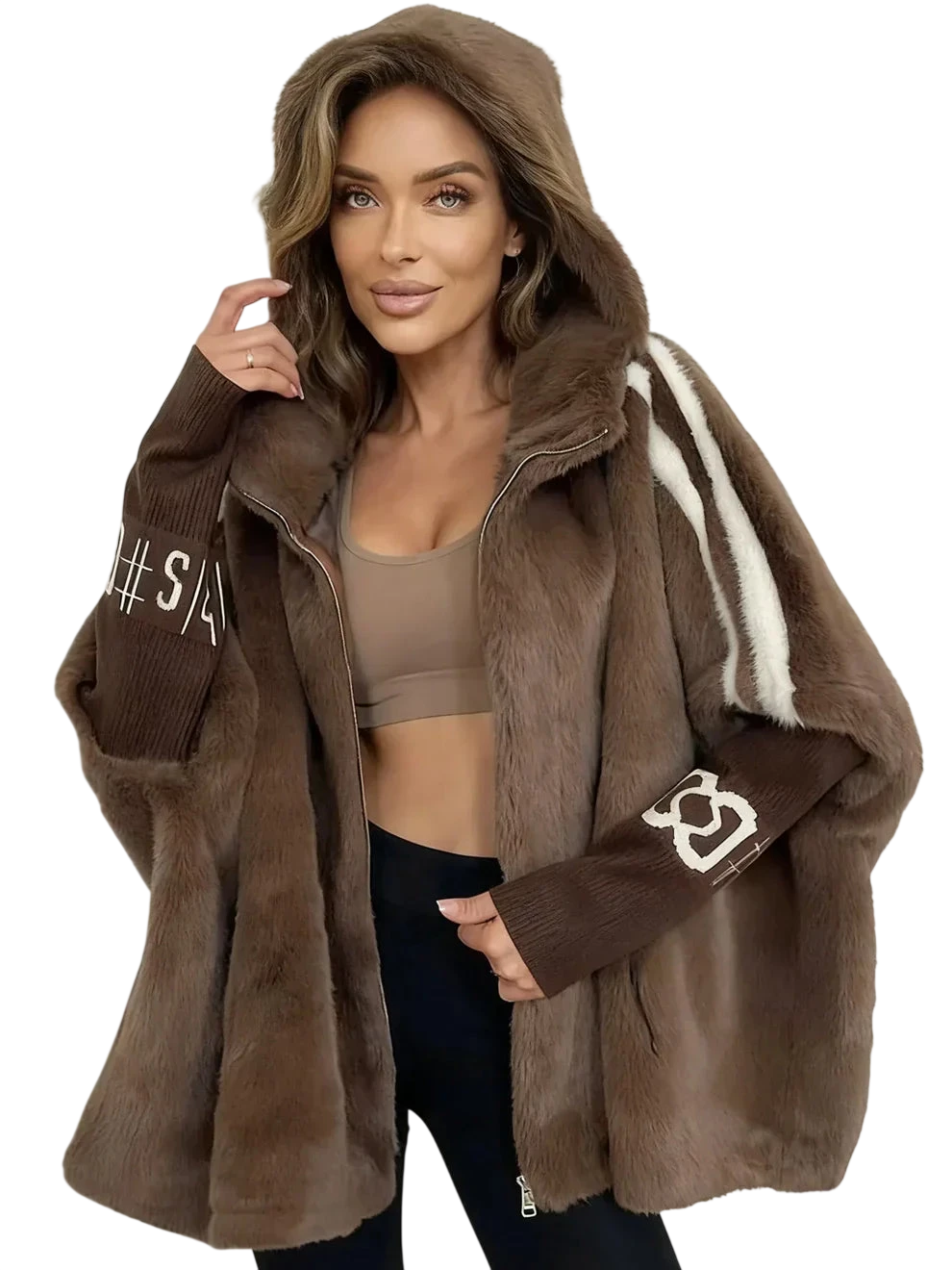 Lona - Veste d'hiver confortable avec capuche