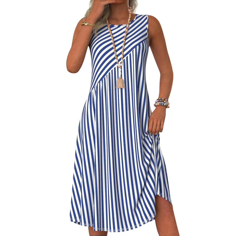 Nyla – Robe midi rayée