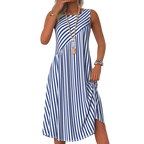 Nyla – Robe midi rayée