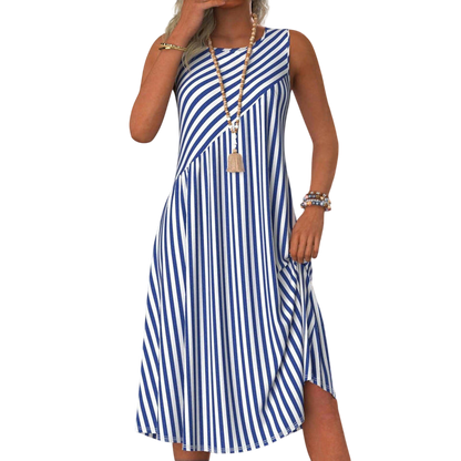 Nyla – Striped Midi Dress