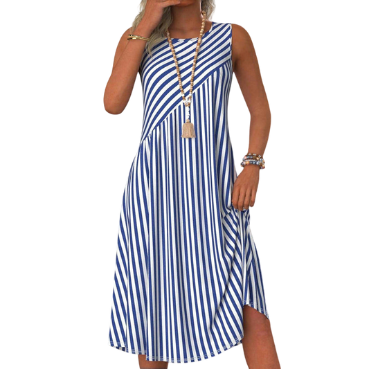 Nyla – Striped Midi Dress