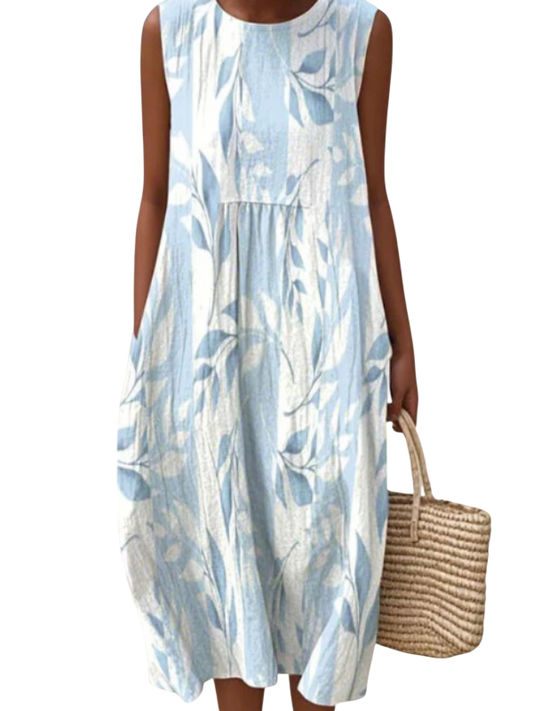 Joy | Leafy Midi Dress