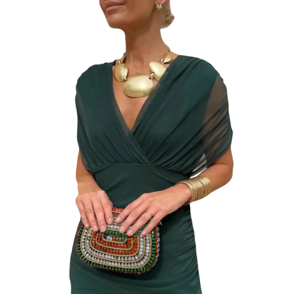 Evelyn – Elegant Dress With V-Neckline