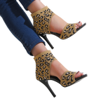 Savannah – Sandales à talons hauts en maille extensible