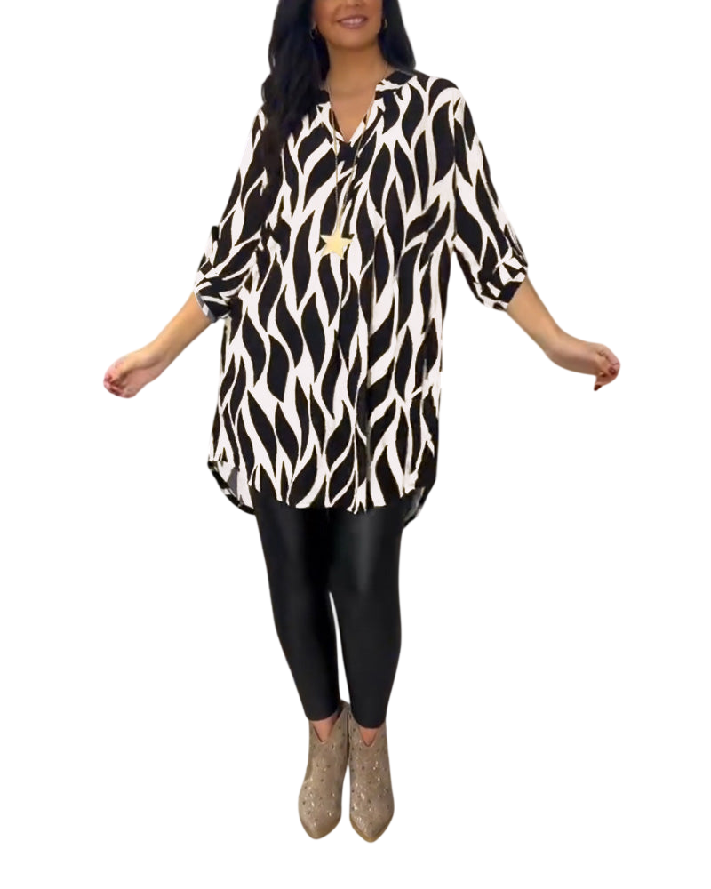 ALEXANDRA™ | Haut ample imprimé femme