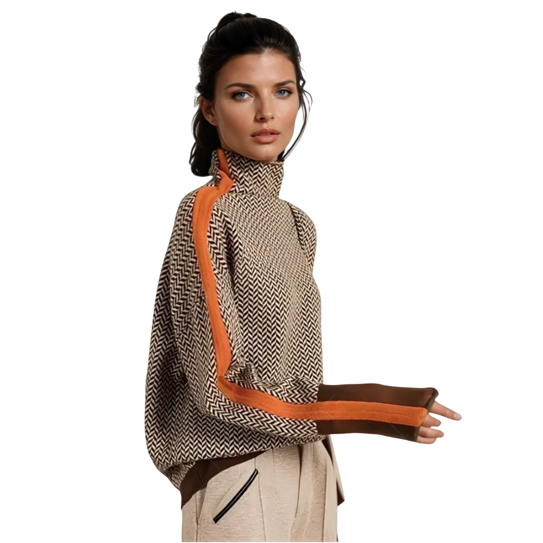 MARY – PULL COL ROULÉ ÉLÉGANT