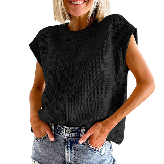 Maisie™ | Casual Minimalist Crewneck Sleeveless Top