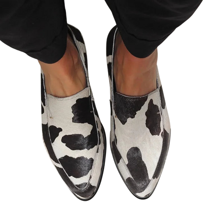 Dakota – Cow Print Loafers